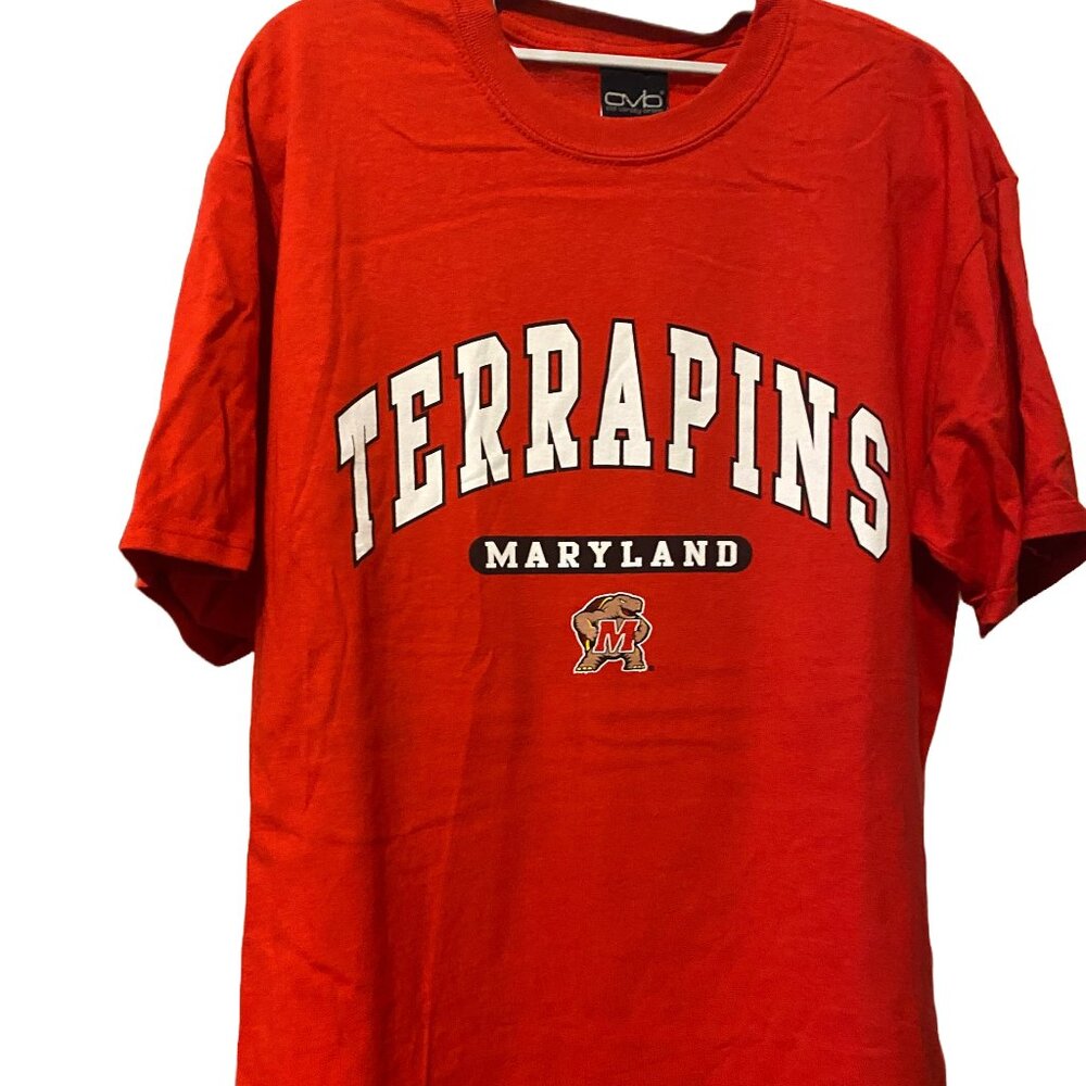 UMD University of Maryland College Park Terrapins Old Varsity Brand Tee Shirt, M